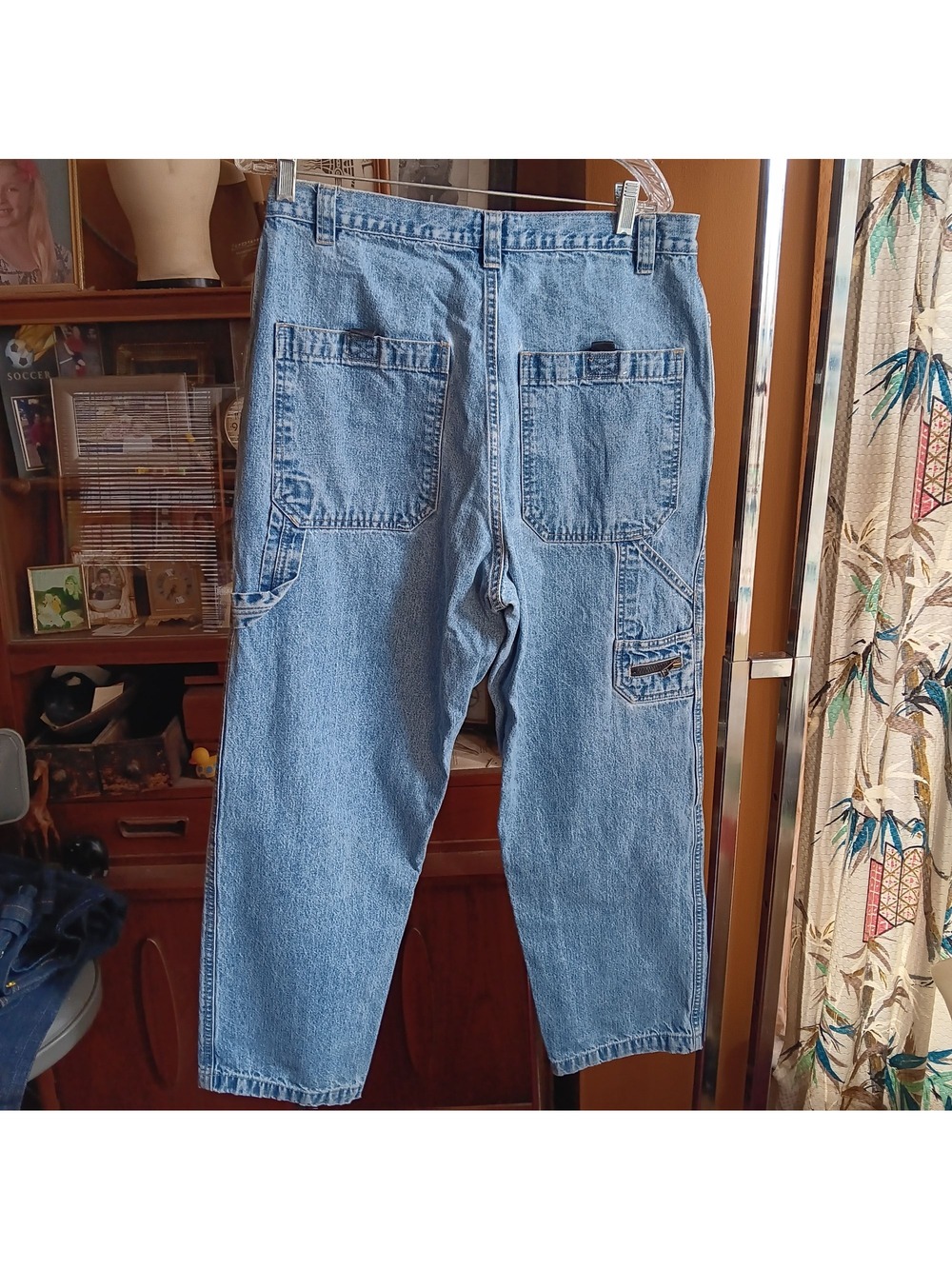 Vintage Jeans 34x30 Baggy Y2K Skater Utility Carpenter Jnco Side Zip 90s